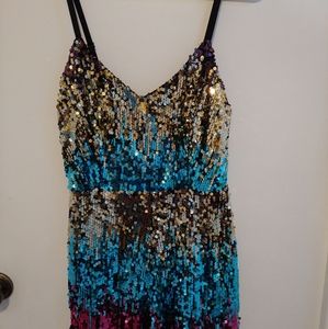 Fashion Nova Sequins Romper